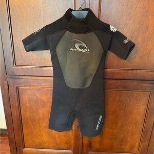 Rip Curl Kids Black and Gray Wetsuit
